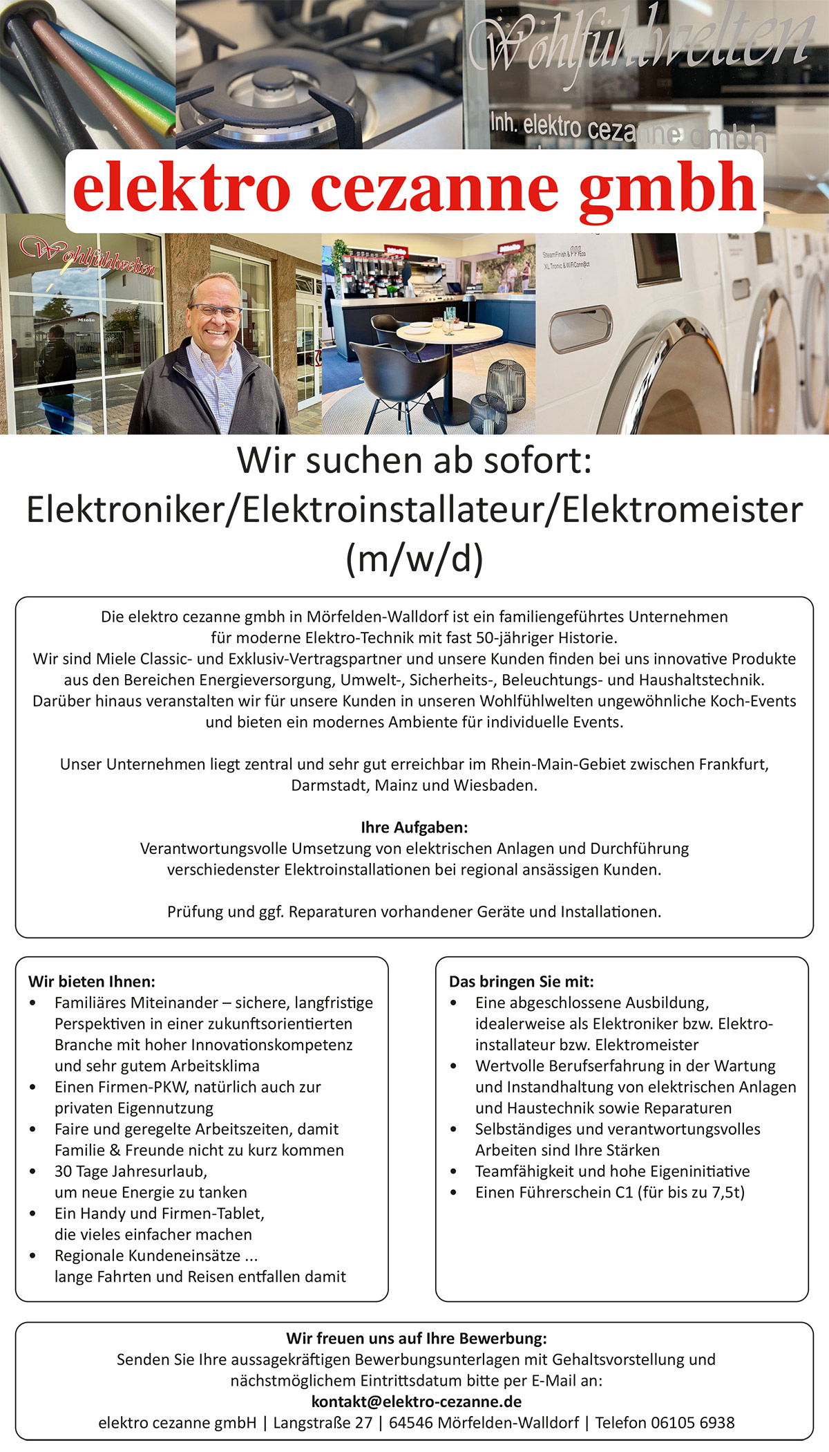 elektro cezanne gmbh in Mörfelden-Walldorf ist Ihr Partner für moderne Elektro-Technik elektro cezanne gmbh in Mörfelden-Walldorf ist Ihr Partner für moderne Elektro-Technik
